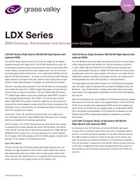 LDX Series: 2020 Cameras, Transmission and Accessories Catalog/Datasheet Ldx Series Ds Pub 2 0161E En