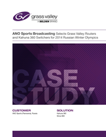 ANO Sports Broadcasting Selects Grass Valley Routers and Kahuna Switchers Case Study