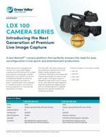 LDX 100 Series: Premium Live Production Camera Datasheet