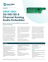AMX-1901: 3G/HD/SD 8 Channel Analog Audio Embedder Datasheet