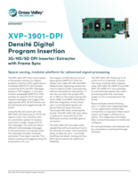 XVP-3901-DPI Densité Digital Program Insertion: 3G/HD/SD DPI Inserter/Extractor with Frame Sync Datasheet