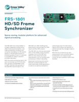 FRS-1801 HD/SD frame synchronizer Datasheet