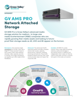 GV AMS Pro: Network Attached Storage Datasheet