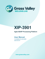 XIP-3901: Agile SDI/IP Processing Platform User Guide Ver. AN-00