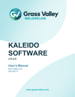 Kaleido Software User's Manual v13.2.0