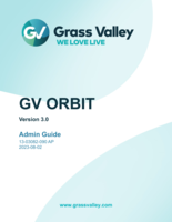 GV Orbit Admin Guide v3.0.0