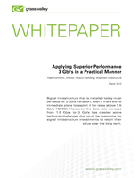Applying Superior Performance 3 Gb/s in a Practical Manner Whitepaper