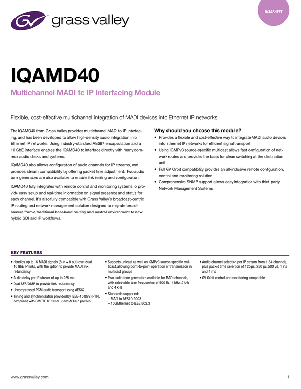 IQAMD40 Datasheet DS-PUB-2-0837A-EN Thumbnail
