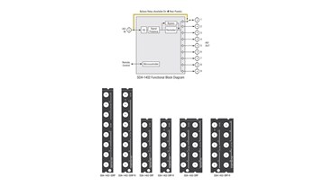 SDA-1402 Block Diagram & Rear Panels