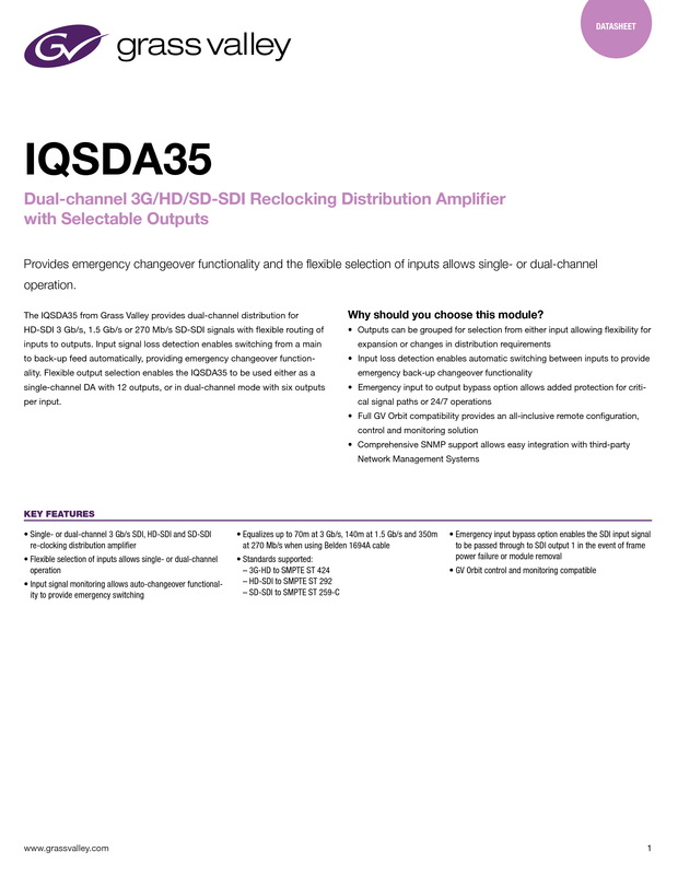 IQSDA35 Datasheet DS-PUB-2-0815B-EN-DS Thumbnail