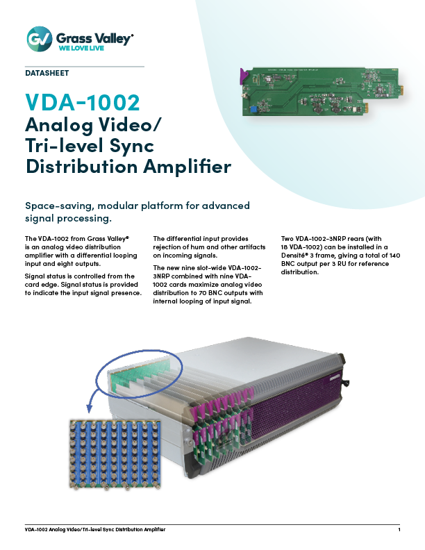 VDA-1002 datasheet