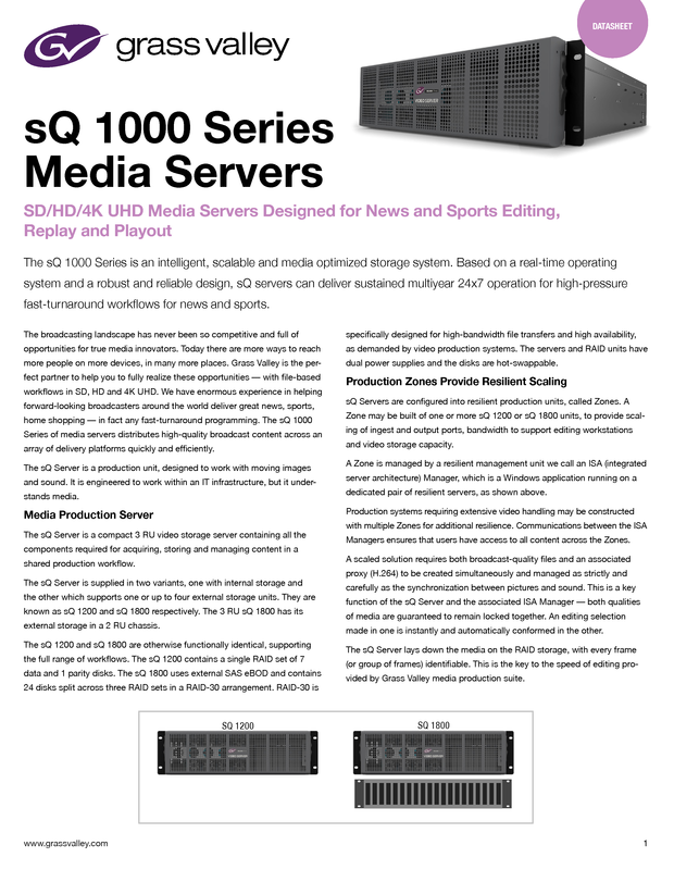 sQ 1000 Series Datasheet DS-PUB-2-0716C-EN Thumbnail