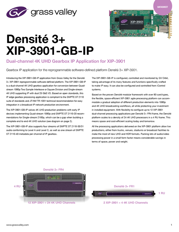 XIP-3901-GB-IP Datasheet DS-PUB-2-0911A-EN Thumnbail
