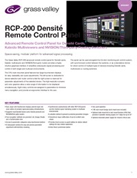 RCP-200 Datasheet GVB-1-0174B-EN-DS