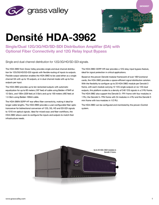 HDA-3962 Datasheet DS-PUB-2-0973A-EN Thumbnail