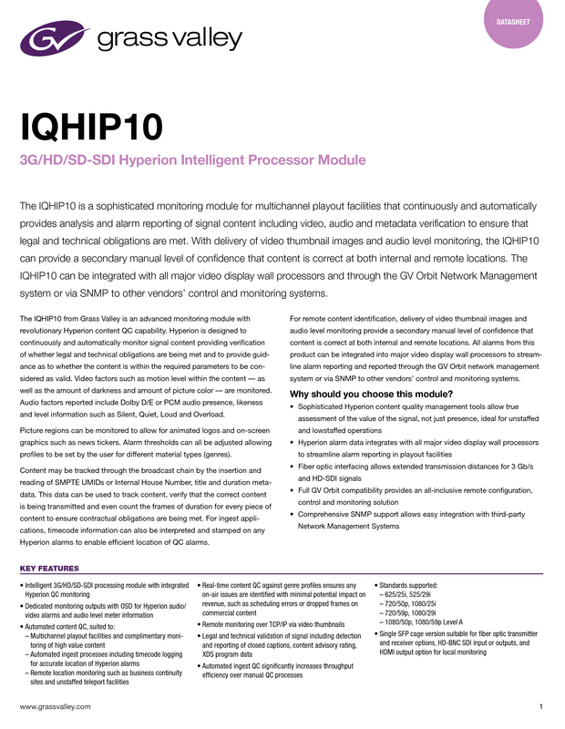 IQHIP10 Datasheet DS-PUB-2-0855C-EN Thumbnail