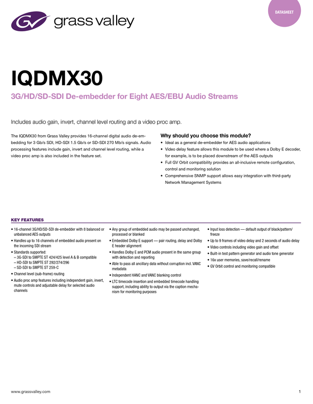 IQDMX30 Datasheet DS-PUB-2-0774B-EN Thumbnail