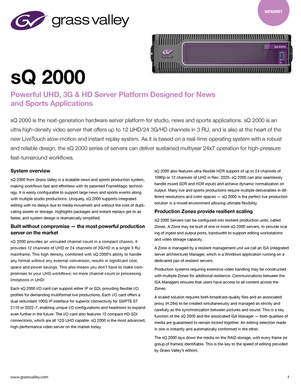 sQ 2000 Series Datasheet DS-PUB-2-1001B-EN Thumbnail