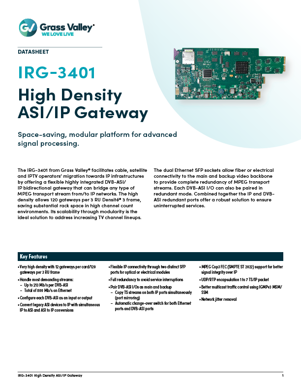 IRG-3401 datasheet