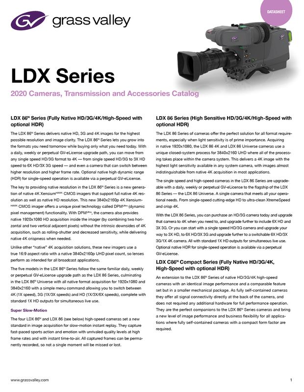LDX Series  2020 Cameras Catalog DS-PUB-2-0161E-EN Thumbnail