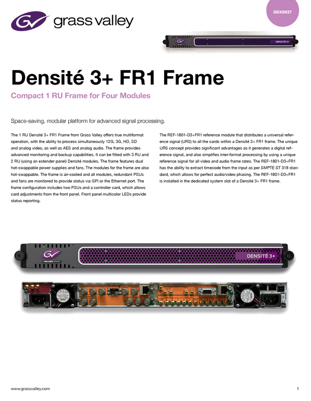 Densité 3+ FR1 Frame Datasheet DS-PUB-2-0013A-EN Thumbnail