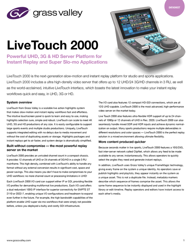 LiveTouch 2000 Datasheet DS-PUB-2-0995A-EN Thumbnail