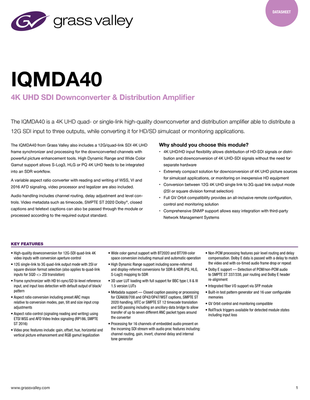 IQMDA40 Datasheet DS-PUB-2-0765BC-EN Thumbnail