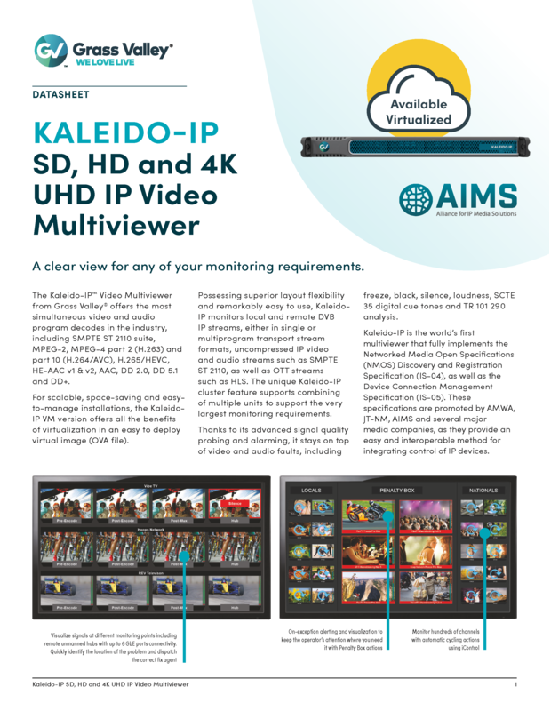 Kaleido-IP Datasheet DS-PUB-3-0133A-EN Thumbnail