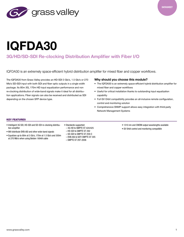 IQFDA30 Datasheet DS-PUB-2-0767C-EN Thumbnail