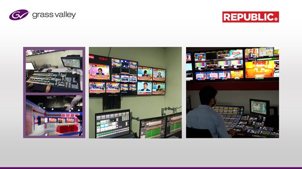 Press Release: Republic TV Turns to Grass Valley for Standardized Studio Production and Playout