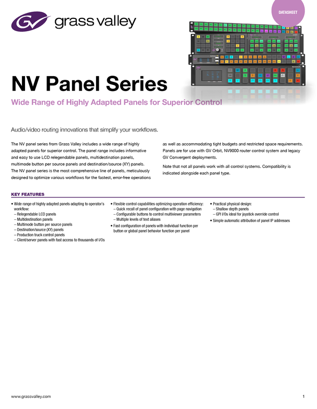 NV Panel Series Datasheet DS-PUB-2-0489A-EN Thumbnail