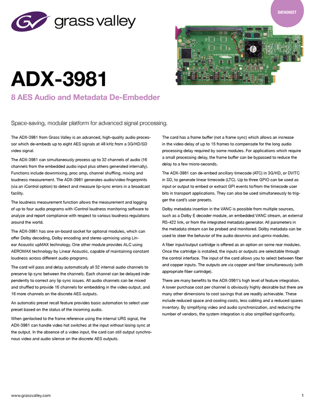 ADX-3981 Datasheet DS-PUB-2-0342A-EN Thumbnail