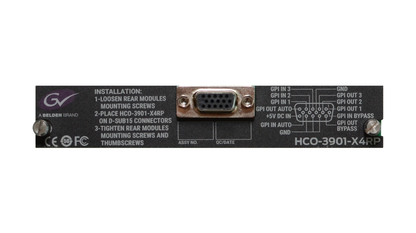 HCO 3901 X4RP Rear Panel
