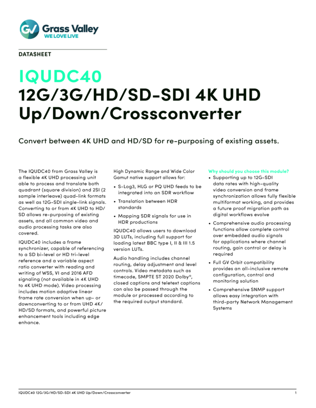 IQUDC40 Datasheet DS-PUB-3-0766A-EN Thumbnail
