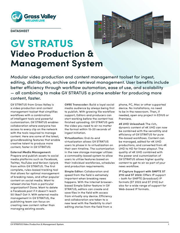 GV STRATUS Datasheet DS-PUB-3-0699A-EN Thumbnail