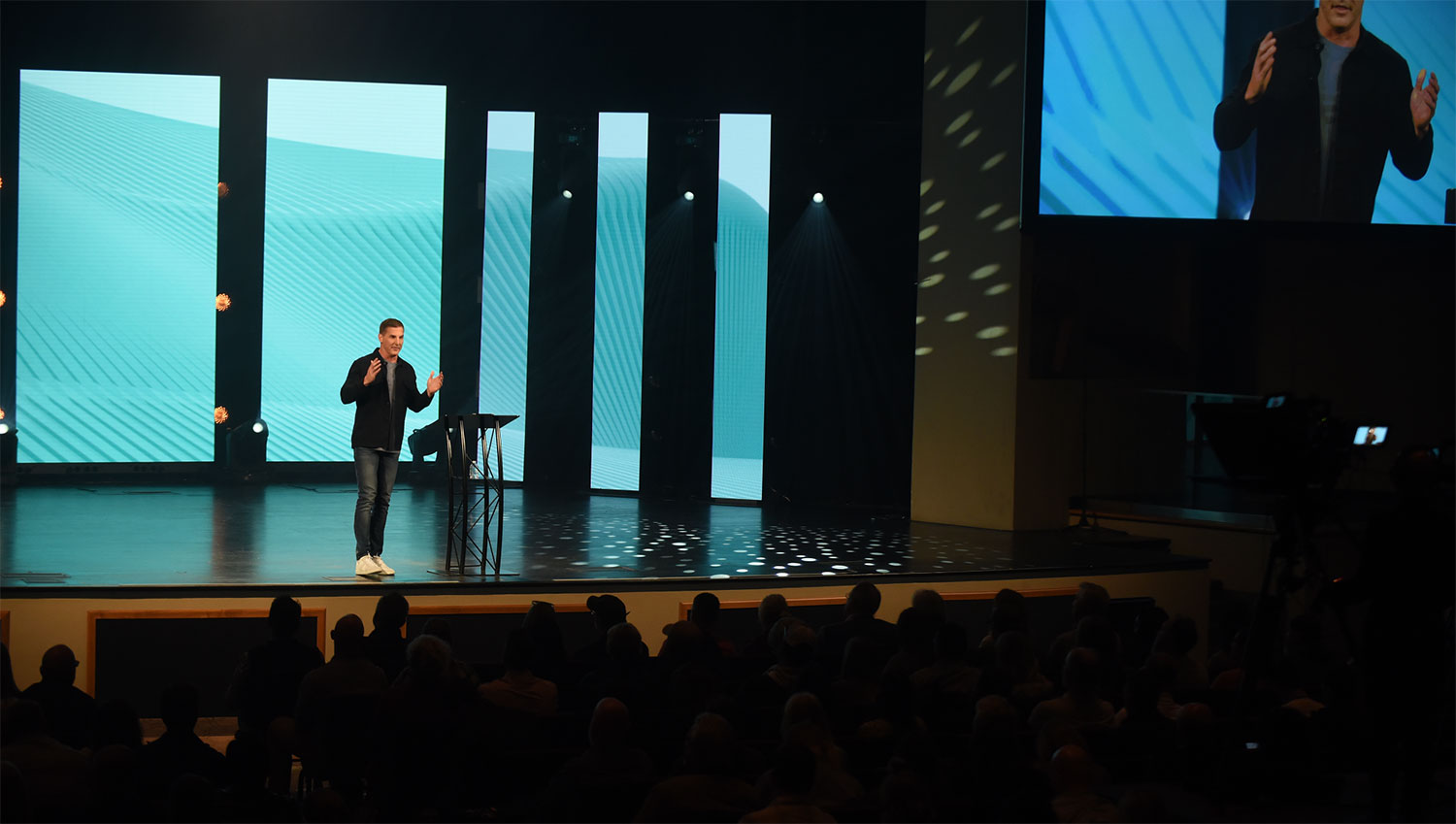 On Stage at the Global Leadership Summit
