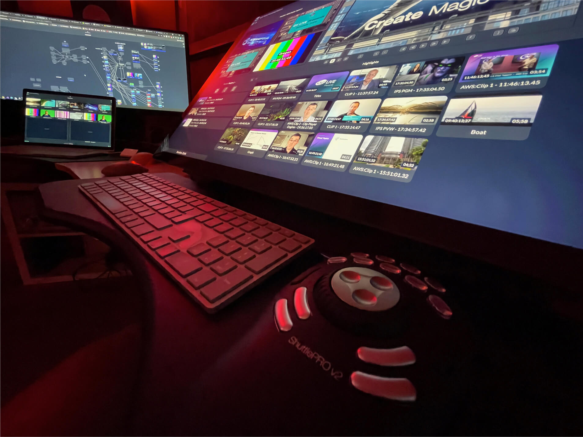 LiveTouch X angled demo screen