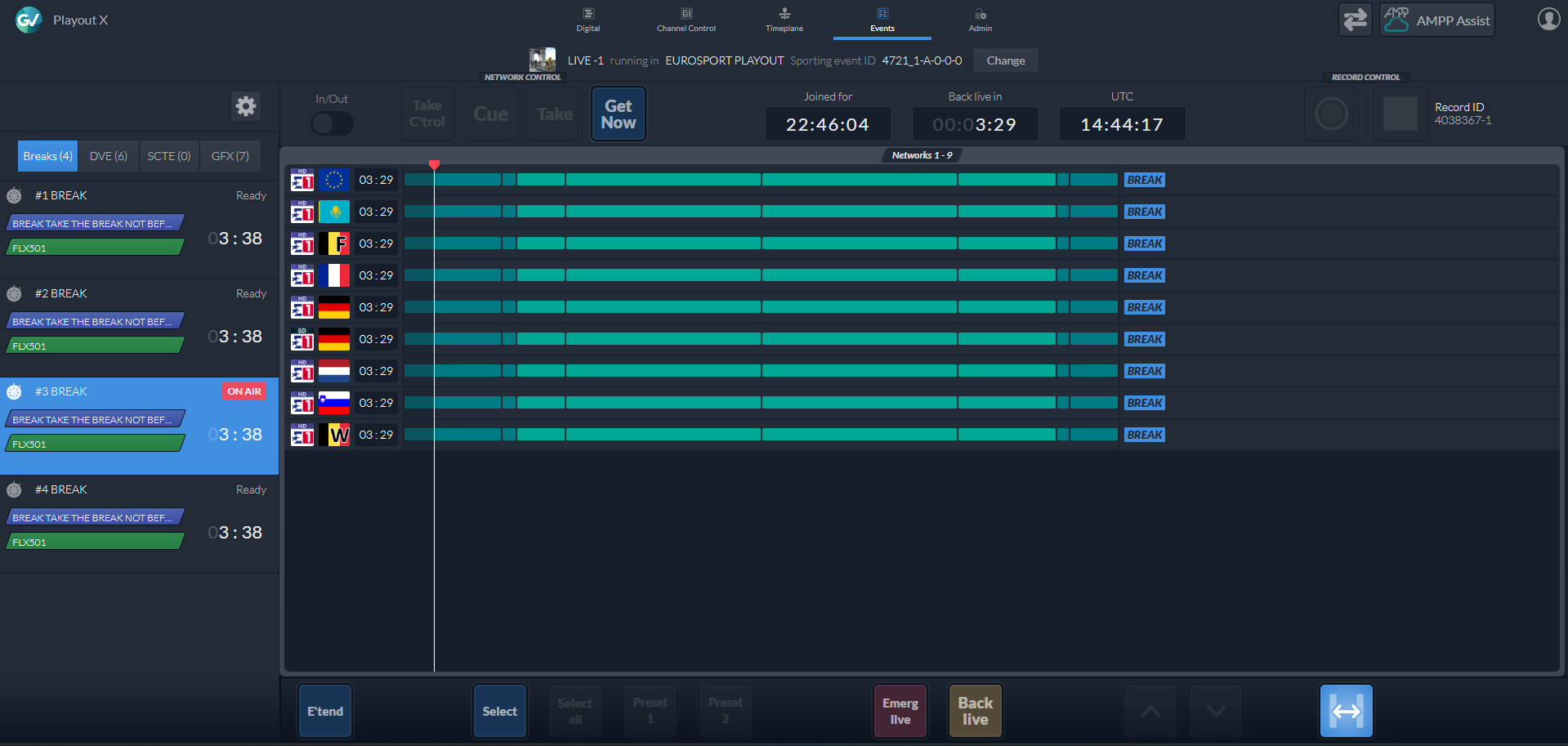 Playout Sport UI